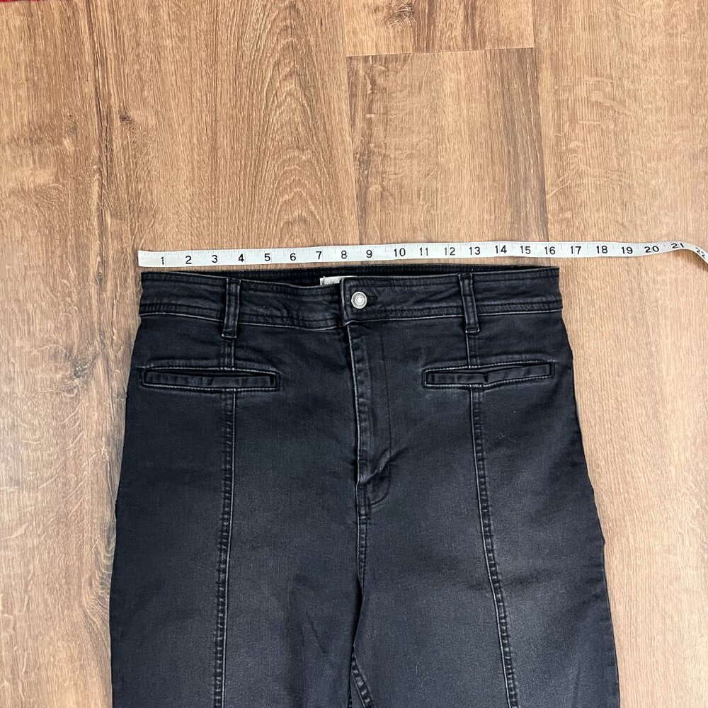 We The Free Firecracker Flare Jeans Black Gold Star Festival Sz 32 - Picture 7 of 10